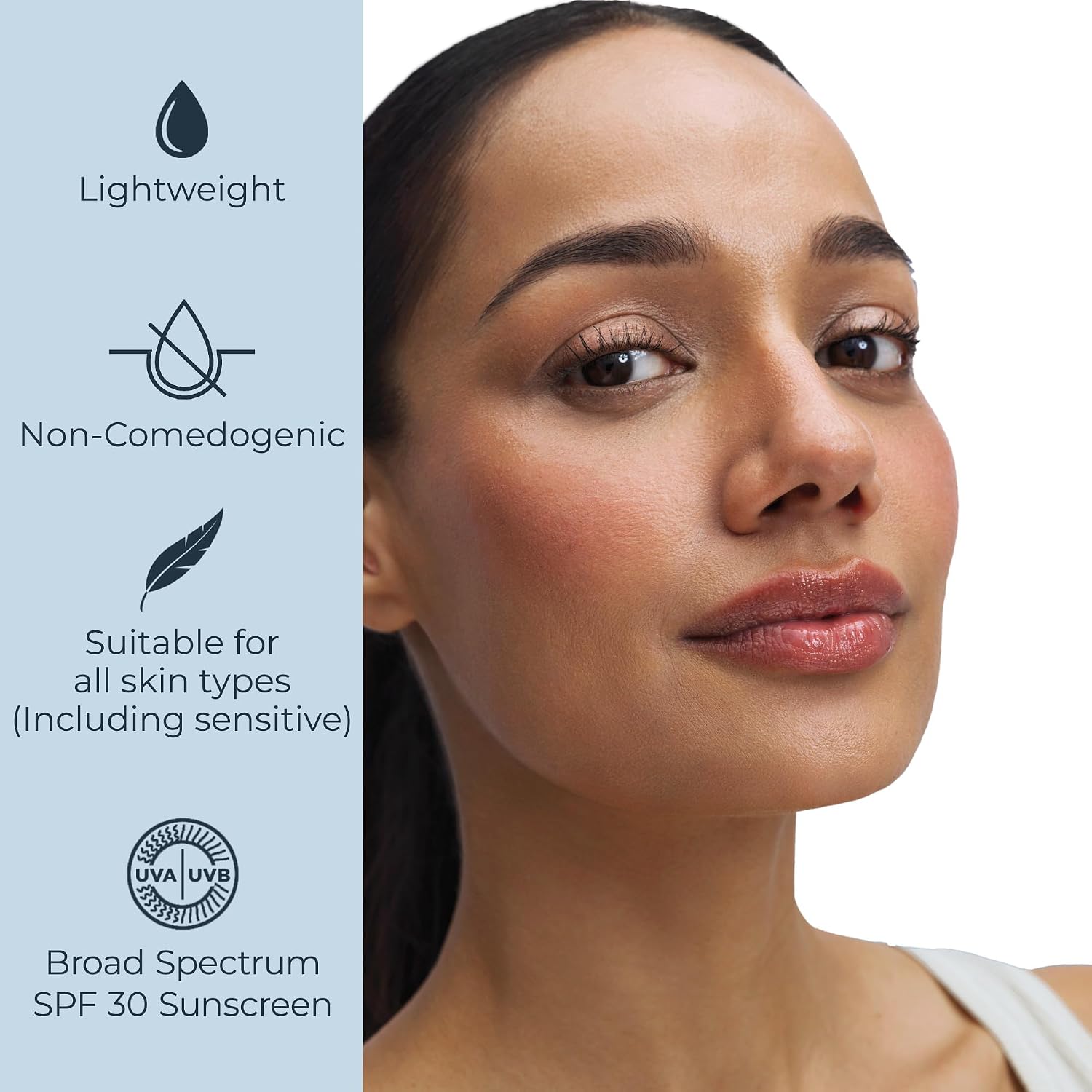 Immersive Hydration Daily Face Lotion SPF 30, 1.7 FL OZ | Lightweight Face Moisturizer with Hyaluronic Acid, Improves