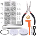 Jewelry Making Supplies Kit - Jewelry Repair Tool with Accessories, Pliers, Findings, and Beading Wires for Adults