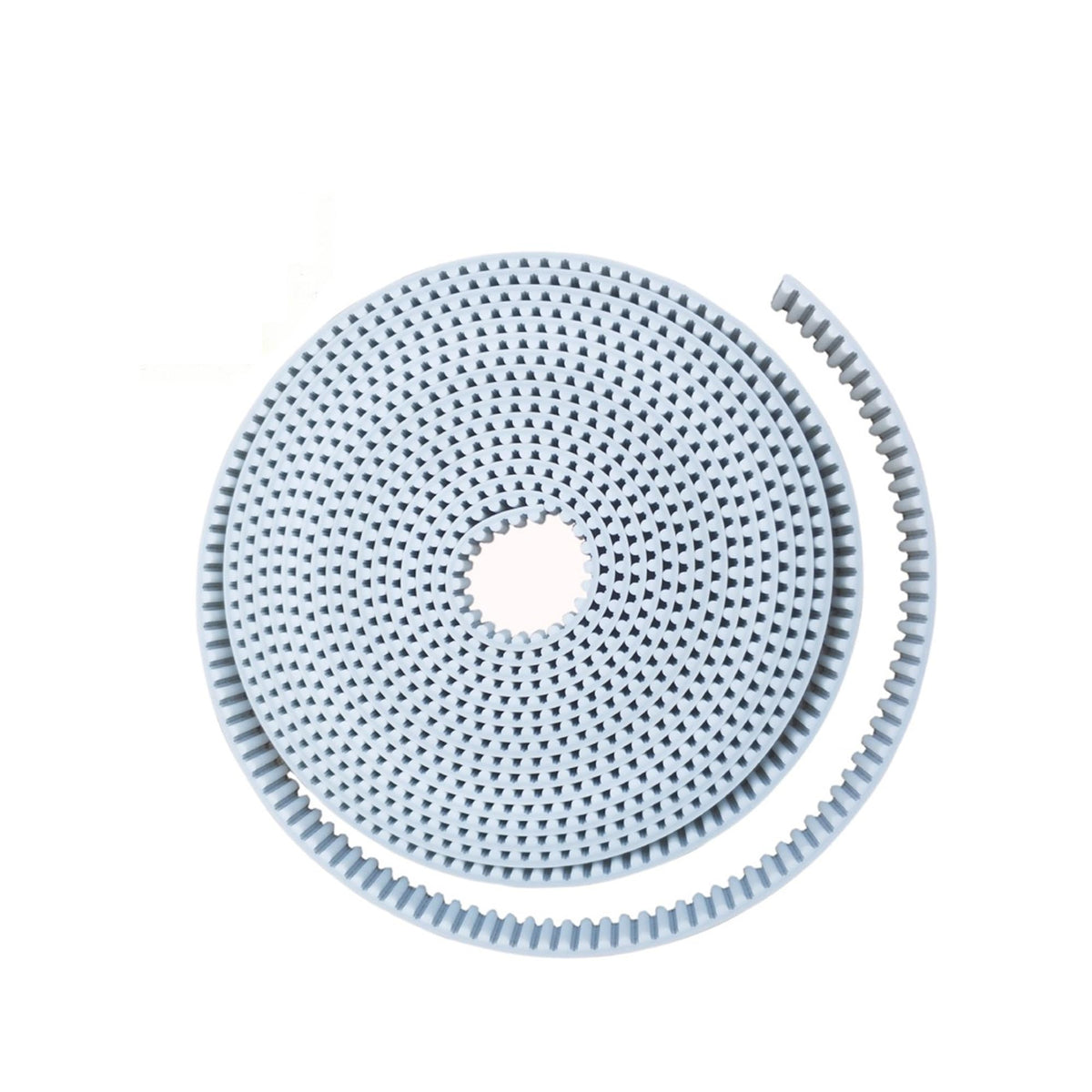 Xuulan HTD5M White PU Open Timing Belt Width 12 15 20mm Polyurethane with Steel Core HTD 5M Open Ended Pitch 5mm Pulley 5M-15mm(4 Meters,15mm)