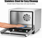 Commercial Countertop Convection Oven 60QT & 66L 110V-120V Half-size commercial oven 360° Even Hot Air Circulation