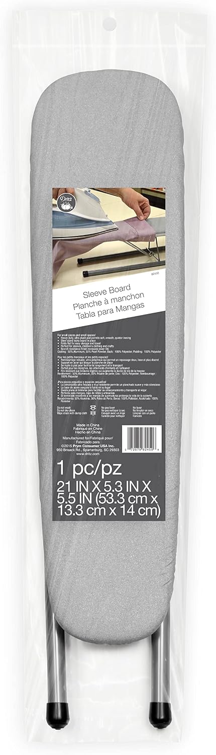 Clothing Care 82450 Collapsible Sleeve Board, 5 x 5-1/2 x 21-Inch , Gray