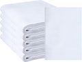 Linteum Textile Birdseye Cloth Diaper Rags [Pack of 6/ White] - 14 x 21 Inch Reusable Diaper Rags for Cleaning, 100%