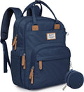 Diaper Bag Backpack-Multifunction Baby Travel Bag with Changing pad, Insulated Bottle Holders & Pacifier Case, Large