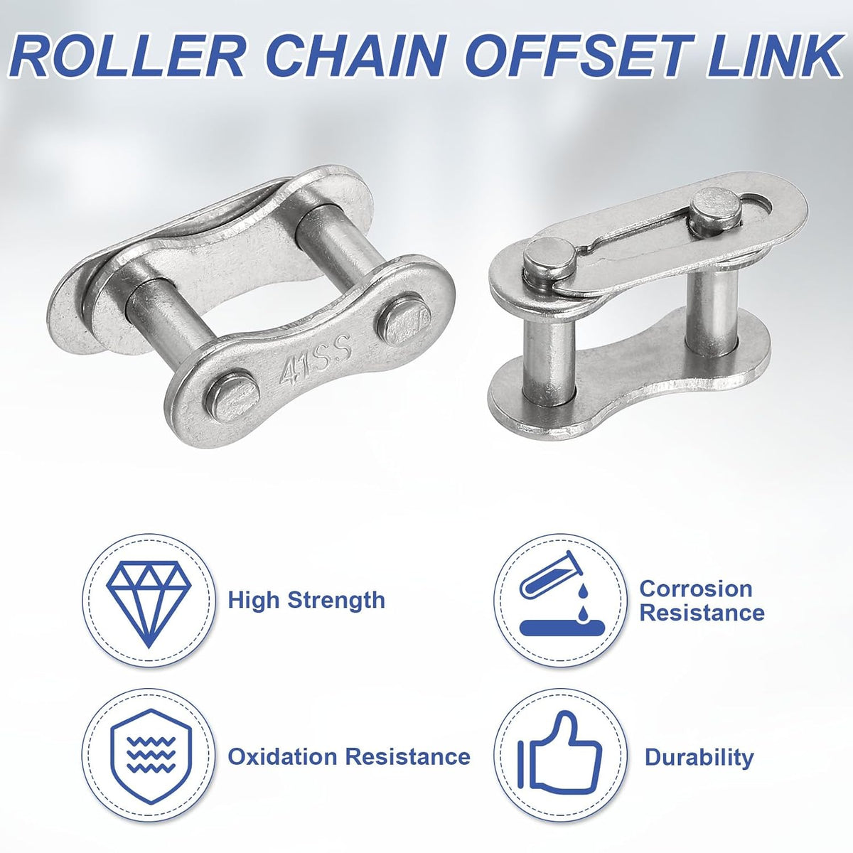 DTGN 6Pcs ANSI #41 Roller Chain Connect Link, 12.7mm Pitch
