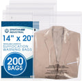 14” X 20” (200 Count) Self Seal Clear Poly Bags with Suffocation Warning