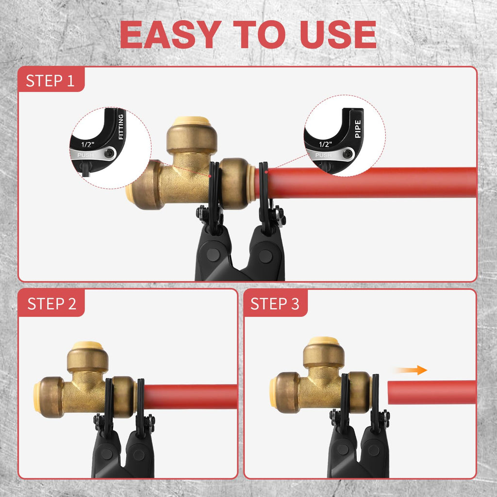 PLANEKO Disconnect Tongs Tool Sized 1”, 3/4”, 1/2” Remove for Pipe Fitting