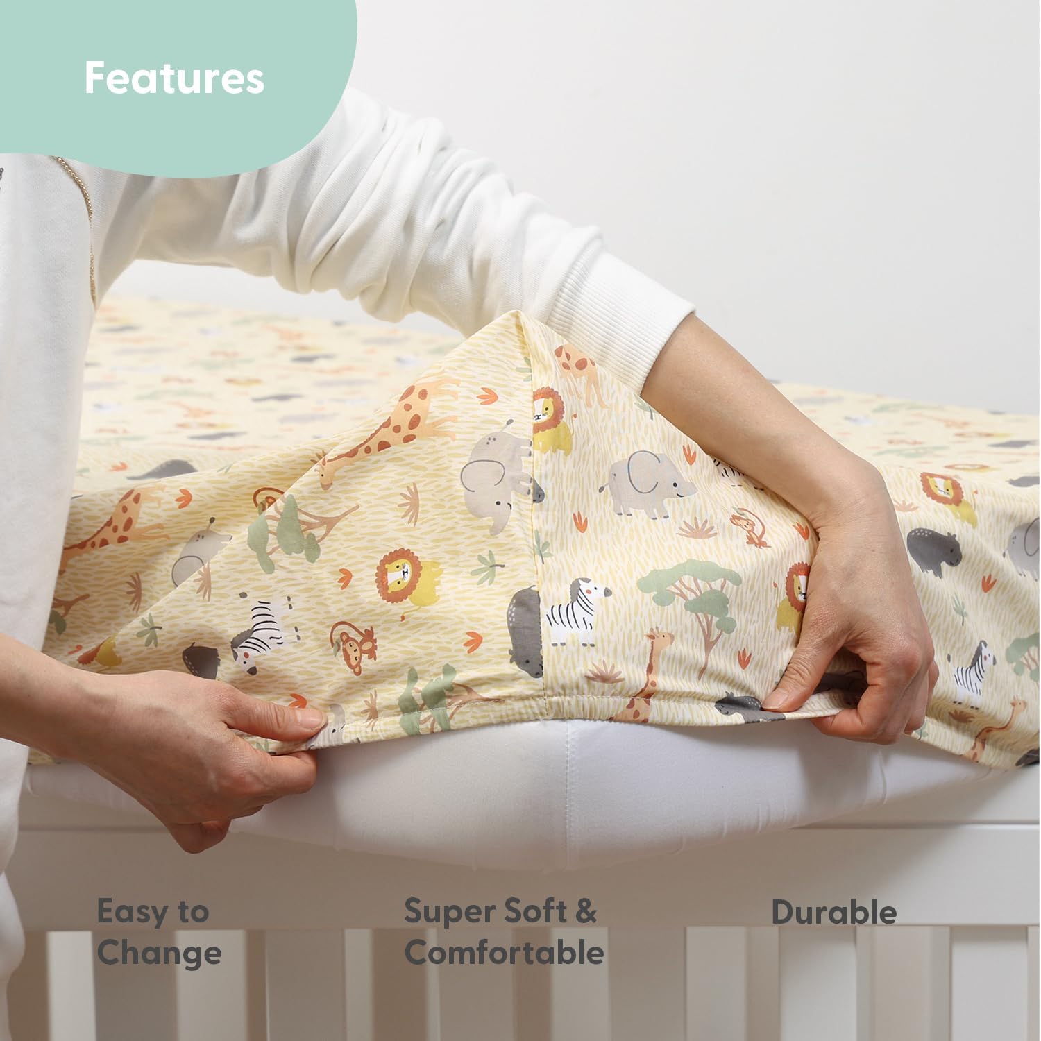 Baby Crib Bedding Set for Boys or Girls - 3 Pieces - Newborn, Infant & Toddler Bed - Checkered Baby Blanket Set with