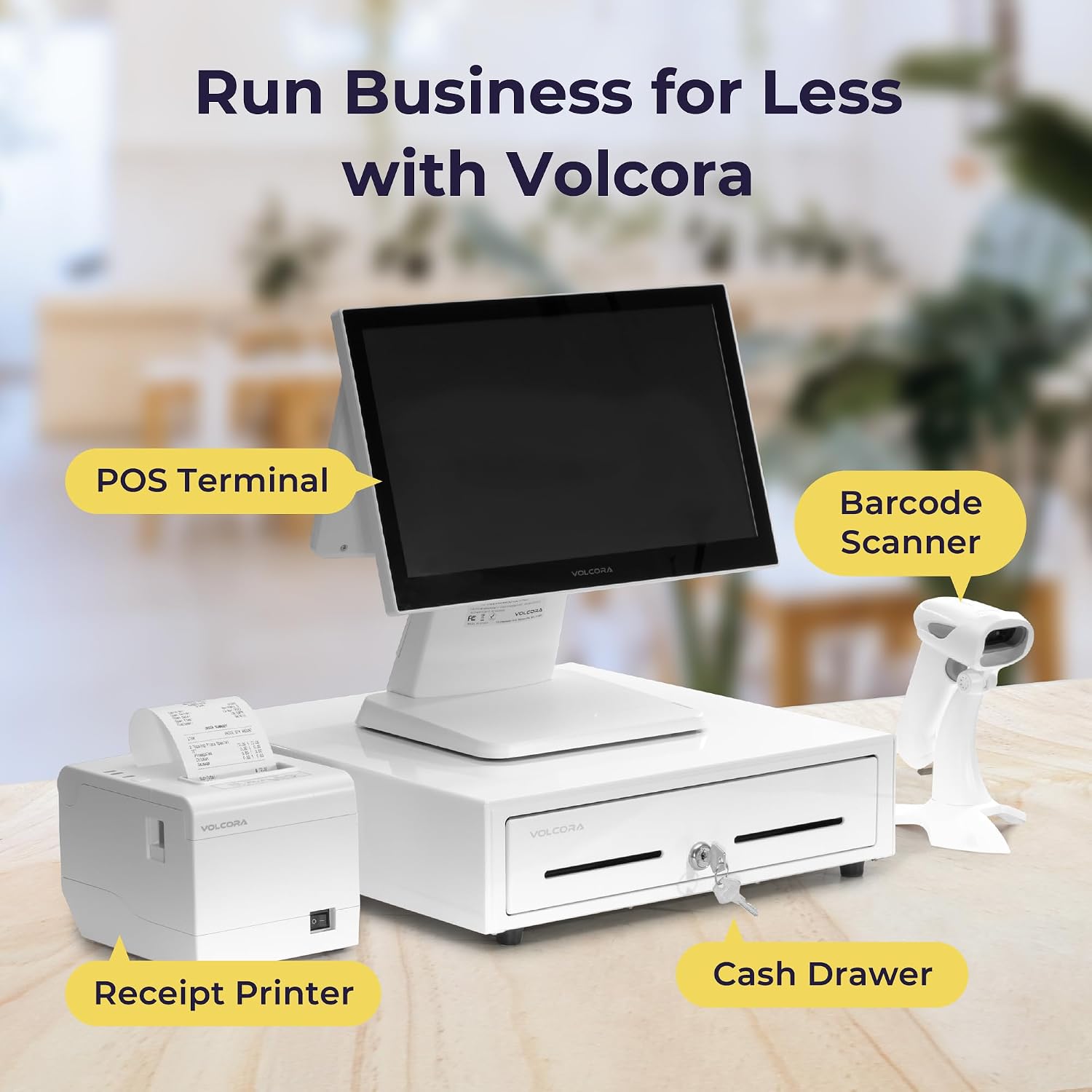 Thermal Receipt Printer, 80mm POS Printer w/Auto Cutter, USB/Ethernet Interface for Windows/MAC/Linux, ESC/POS