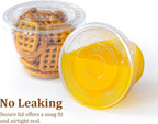 [50 Sets, 9 oz Clear Plastic Cups With Flat Lids No Hole, Disposable Cups With Lids for Ice Cream, Pudding, Cake