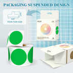 2 Inch Dot Stickers, Round Sticker Labels, Green 500PCS Dots