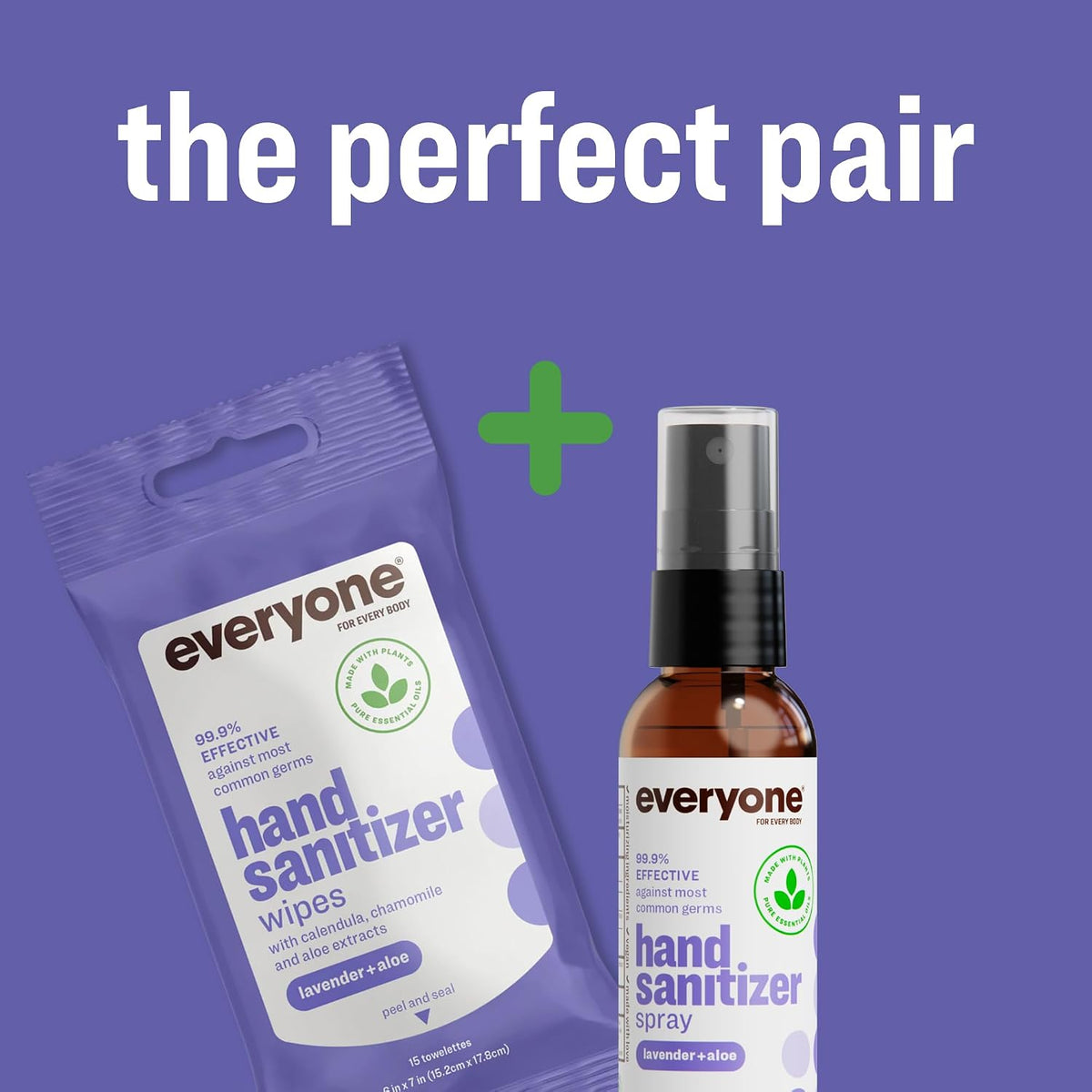 Everyone Hand Sanitizer Spray, Lavender & Aloe, 2 oz 6-Pack
