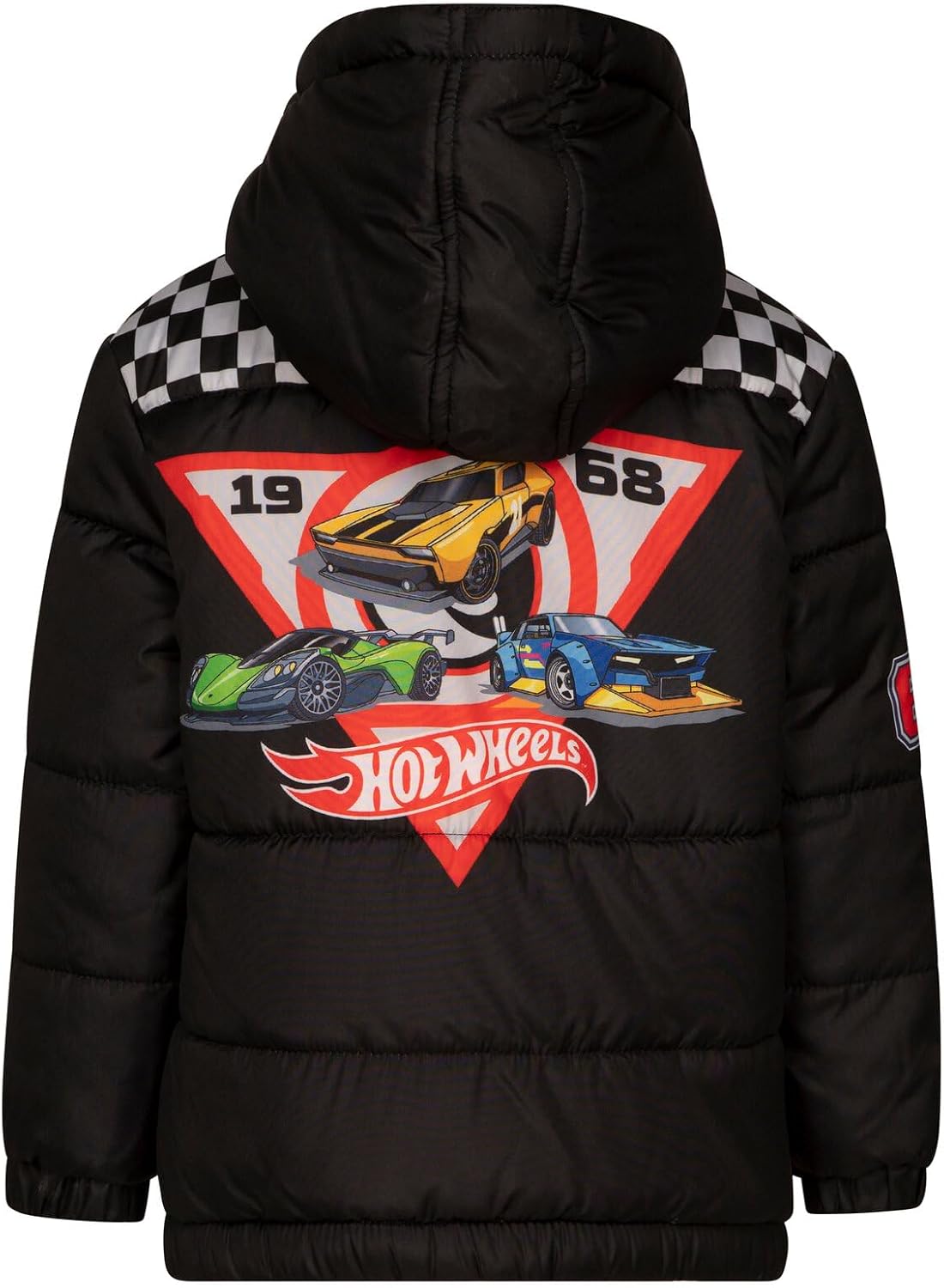 Zip Up Puffer Jacket with Fleece Lining Toddler to Big Kid Sizes (3T - 10-12)