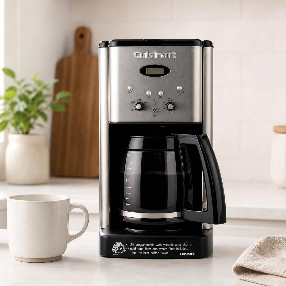 12-Cup Coffee Carafe Replacement for Cuisinart Coffeemaker, Pt. DCC-1200PRC