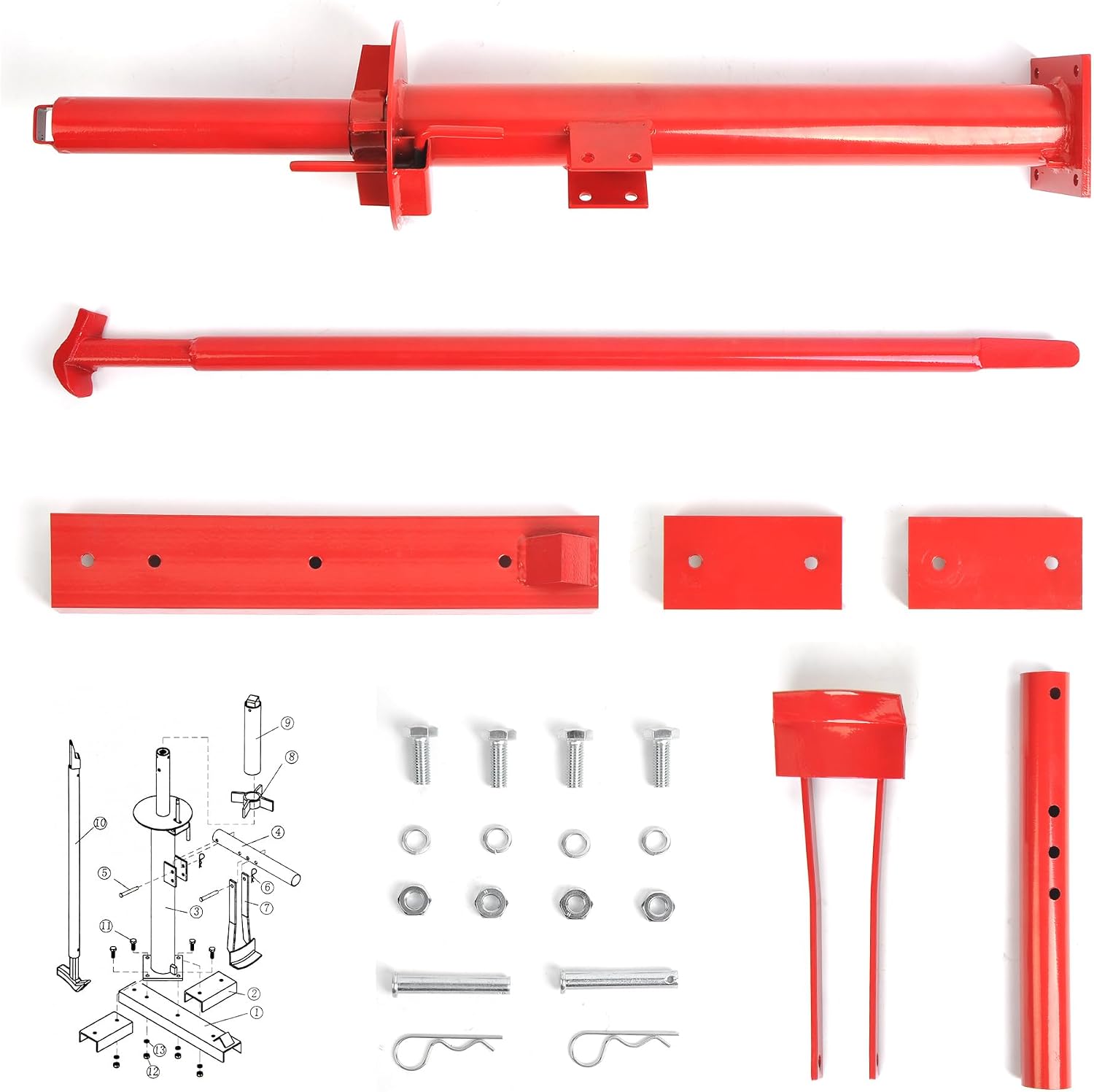 Manual Tire Changer, Portable Hand Bead Breaker Mounting Tool for 8" to 16" Tires, Compatible for Car Truck Trailer