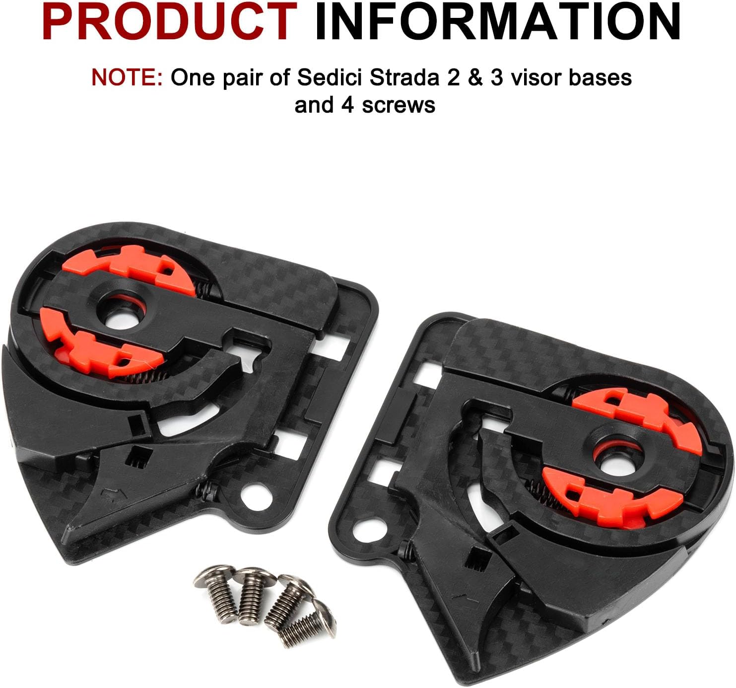 Strada 2 Strada 3 Visor Mechanism - PSLER Motorcycle Helmet Tinted Visor Base Plate Replacement for Sedici Strada 2
