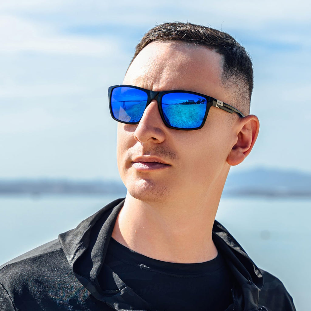 Fishing Polarized Sunglasses for Men Driving Running Golf Sports Glasses Square UV Protection Designer Style Unisex
