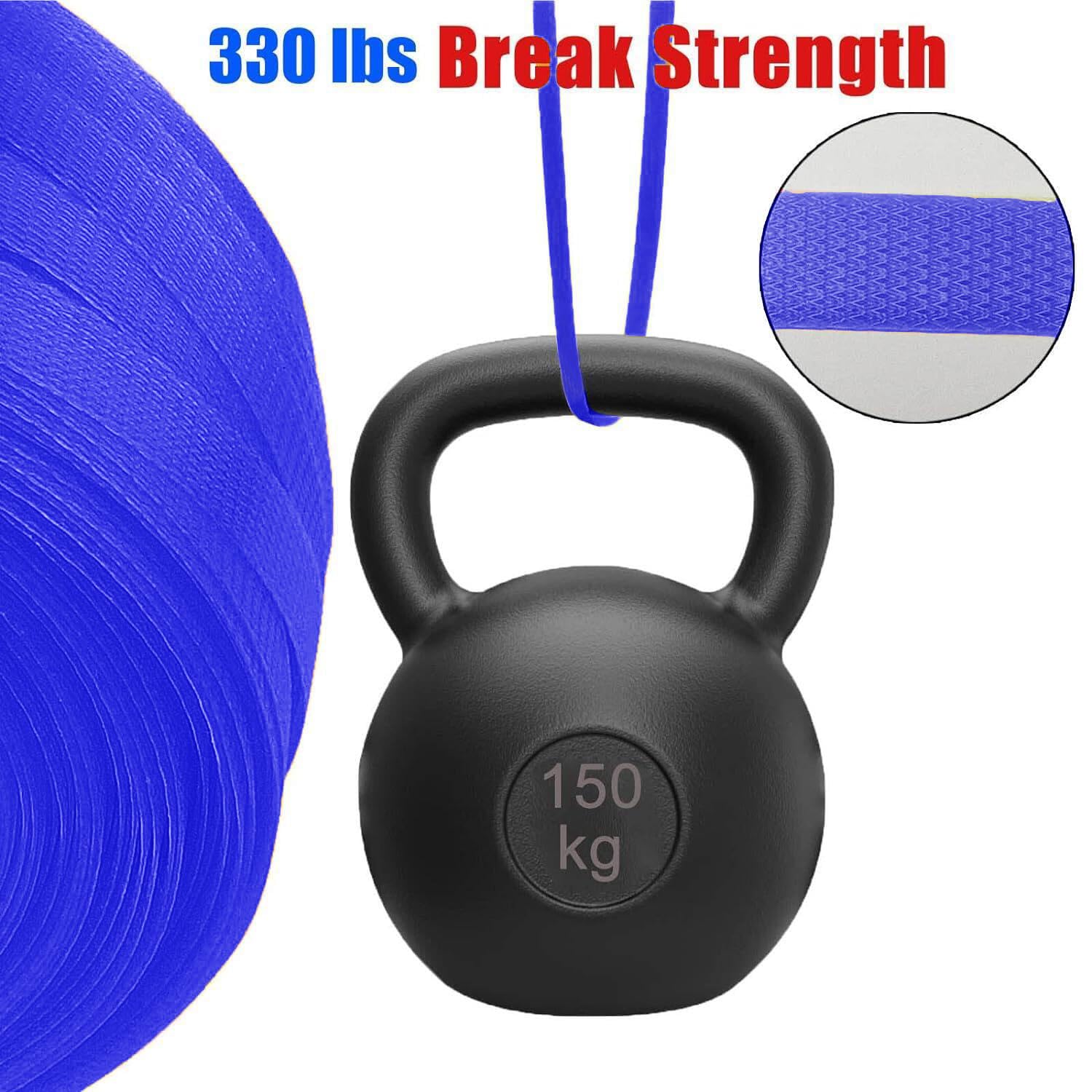 Manual Banding Strapping Kit, Box Packing Strapping Tool | 330 Ft Lenght Poly Strapping Belt and 100 Strapping