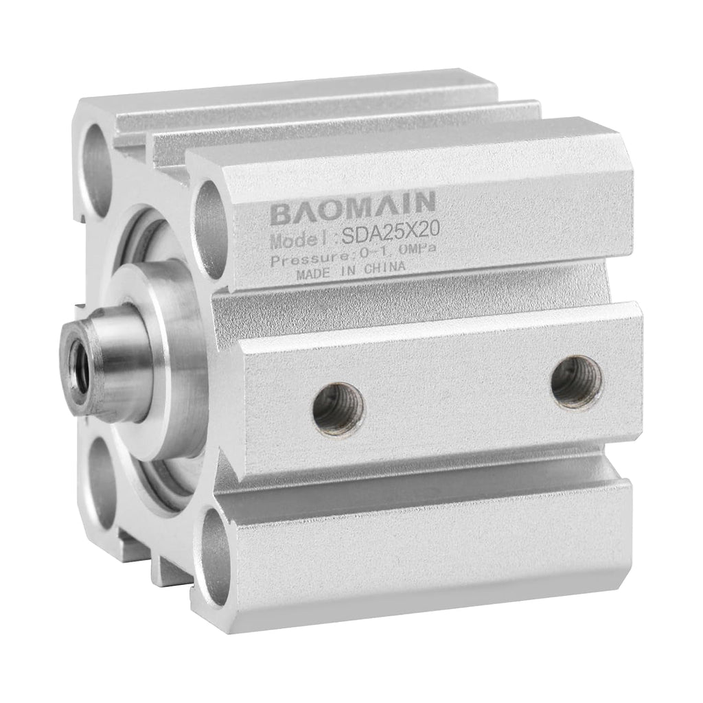 Baomain Compact Thin Air Cylinder SDA25x20 25mm Bore 20mm Stroke