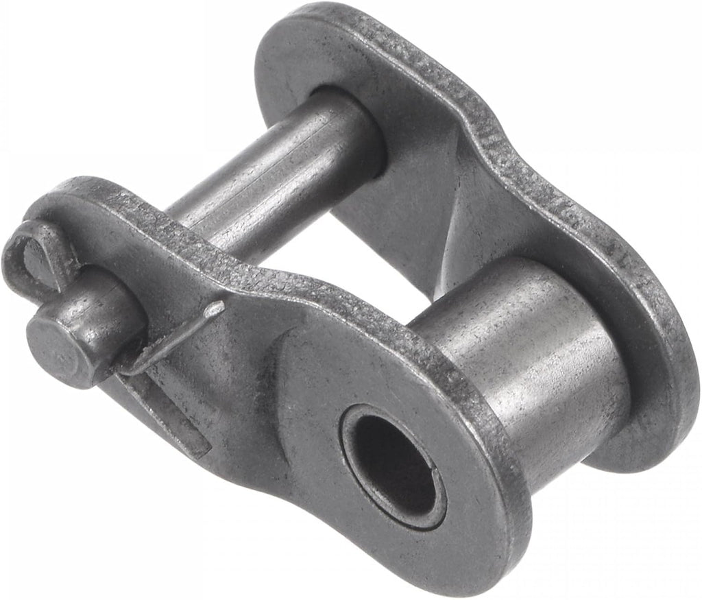 uxcell 12Pcs #50 Chain Offset Half Link Roller, 5/8" Pitch Carbon Steel, Standard Chain End Connector Split Links for 10A Chain