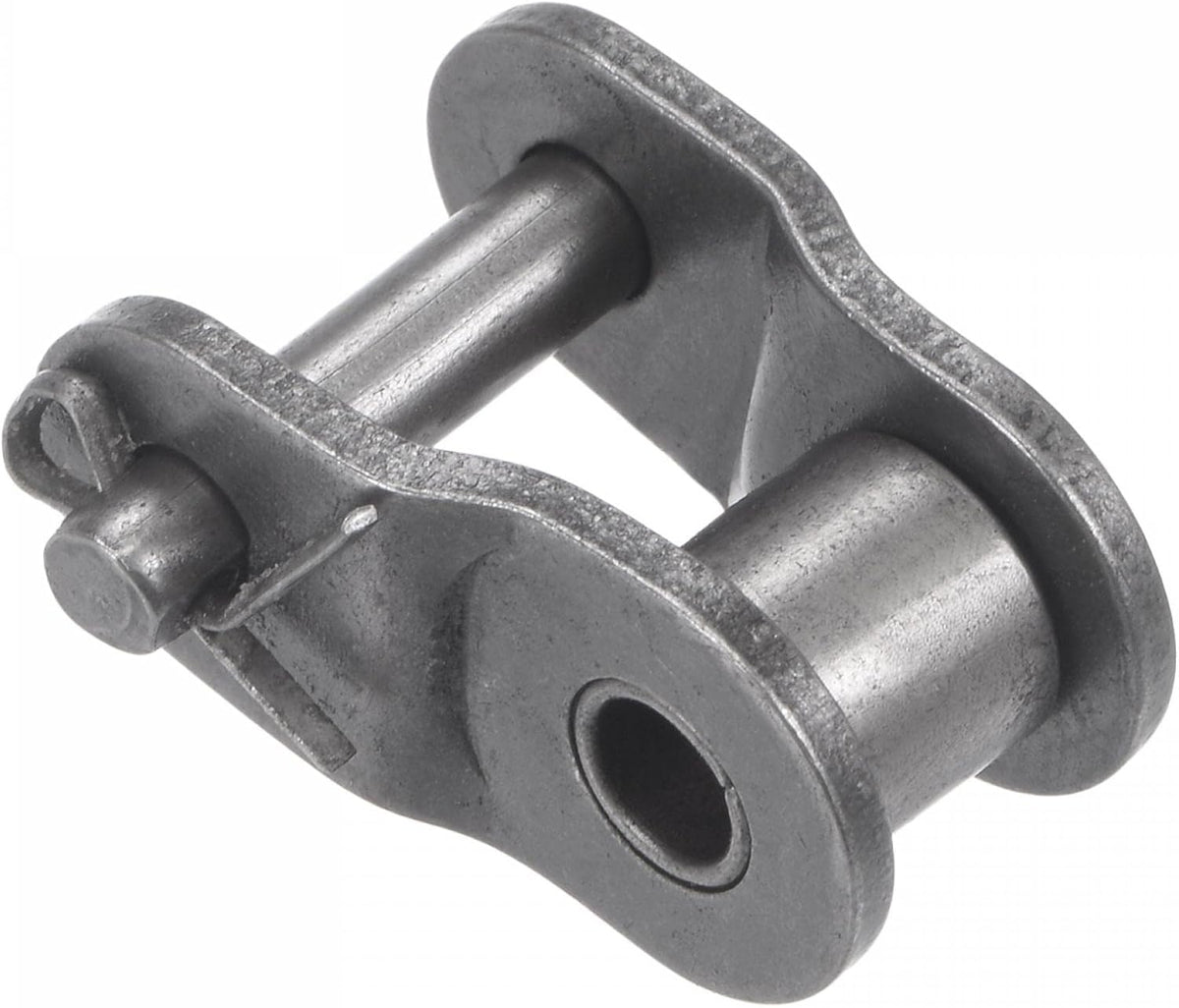 uxcell 12Pcs #50 Chain Offset Half Link Roller, 5/8" Pitch Carbon Steel, Standard Chain End Connector Split Links for 10A Chain