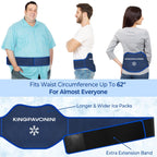 Extra Large Ice Pack for Back Pain Relief, 1 Gel Pack, Blue