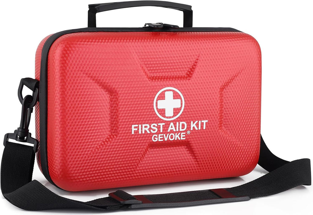 410 Piece Waterproof Hard Shell First Aid Kit for Home, Car, Travel, Camping, Truck, Hiking, Sports, Office, Vehicle
