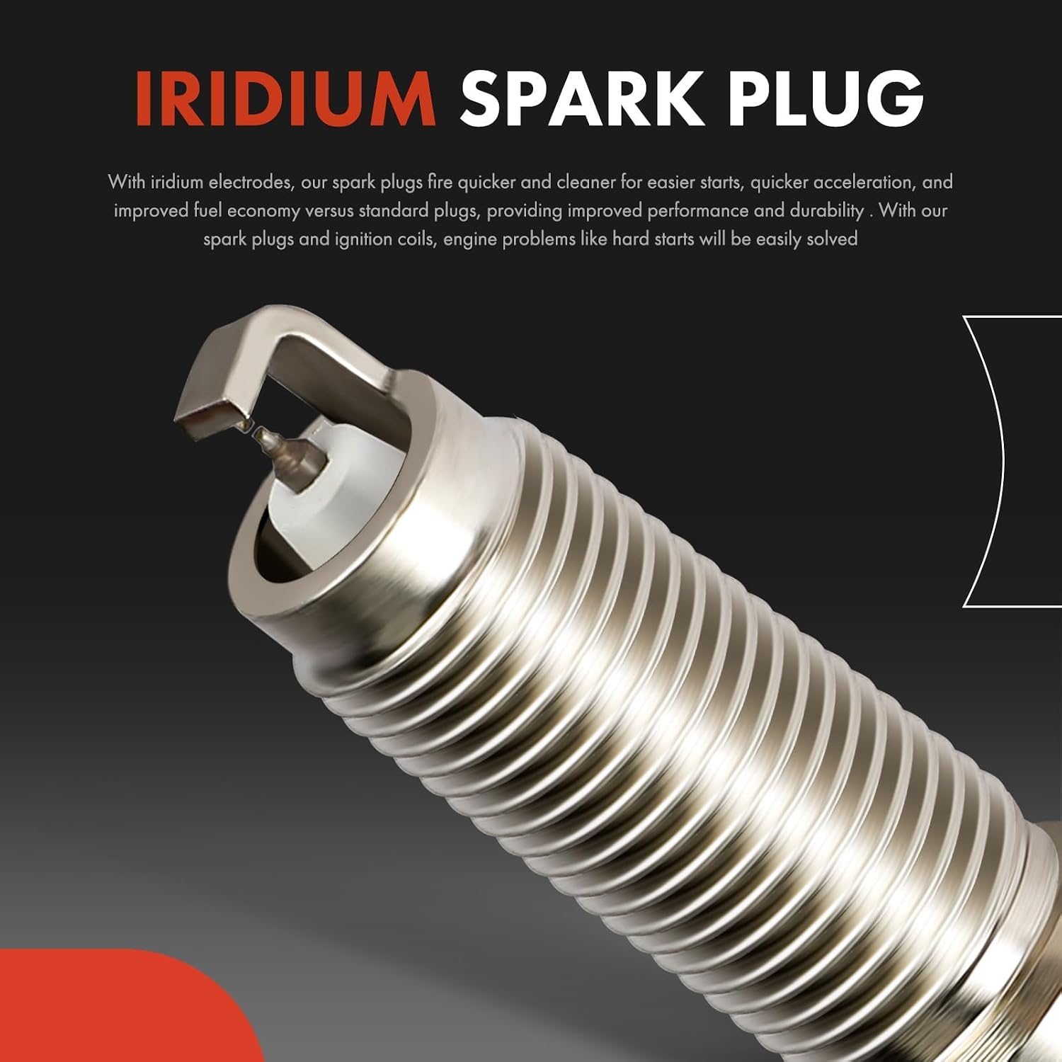 1 Ignition Coil with 6 Wire and 6 Iridium Spark Plug | Compatible with Chevrolet Malibu, Impala, Monte Carlo