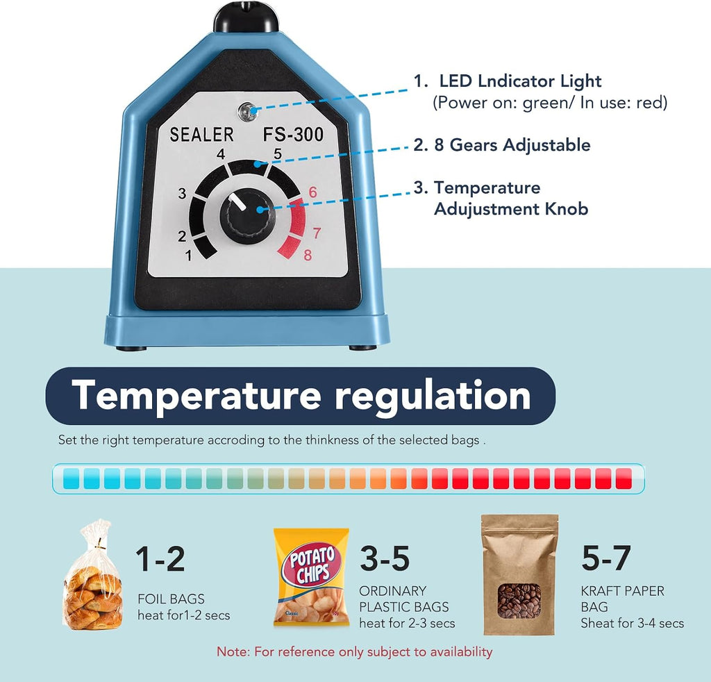 12 Inch Impulse Heat Sealer, Manual Bags Sealer