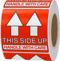 2x2 Inch This Side Up Warning Stickers for Shipping and Packing Total 300 Per Roll