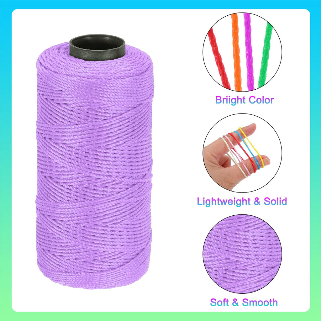 Nylon String 3 Strands Twisted Mason Line 1.5mm x 218 Yards Nylon Twine String for DIY Projects, Home Improvement