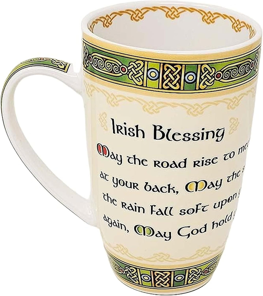 Ceramic Irish Blessing Mug Green Elements Coffee Tea Cup Drinks Kitchenware Design Present Housewarming Gift May the