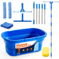 7Pcs Window Cleaning Kit with 3Gal Collapsible Bucket & 81"Squeegee