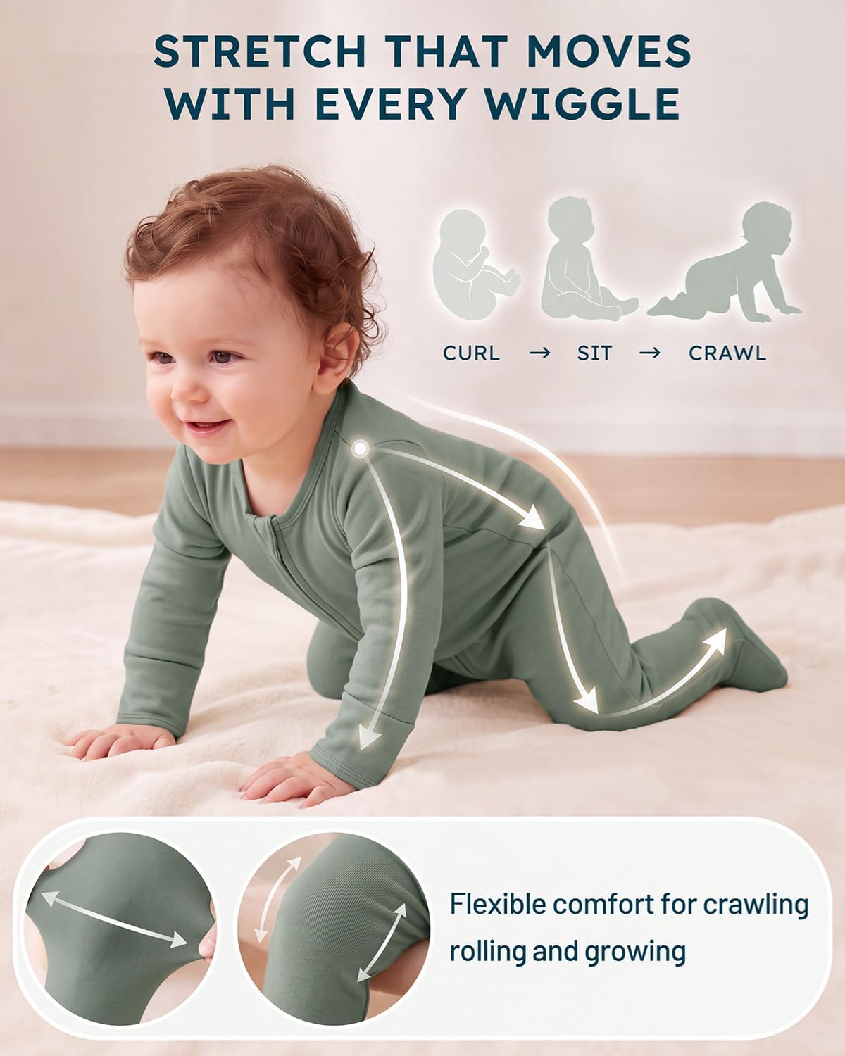 Viscose Bamboo Baby Pajamas Newborn Sleepers For Boy Girl Clothes