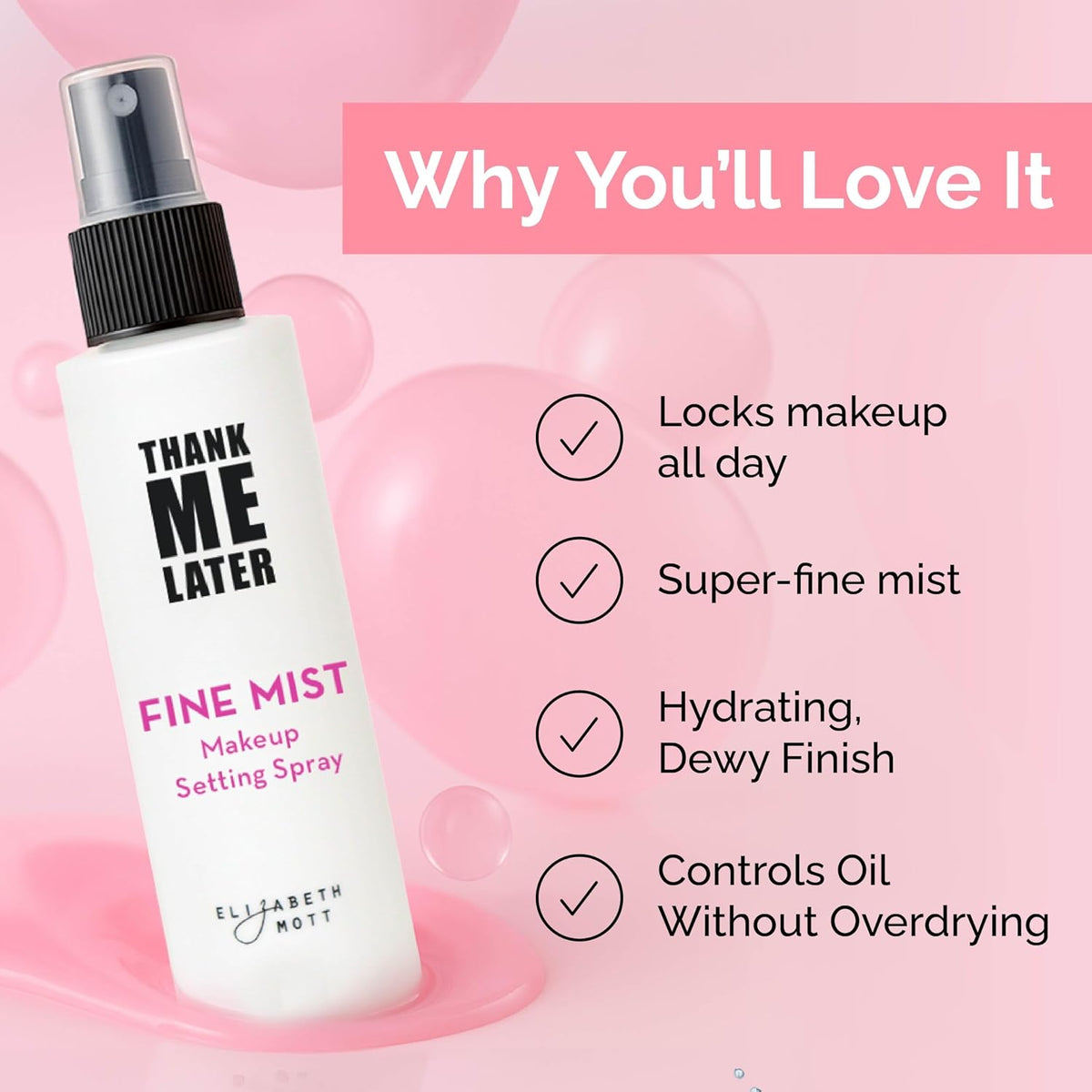 Thank Me Later 3-in-1 Dewy Makeup Setting Spray, 95ml