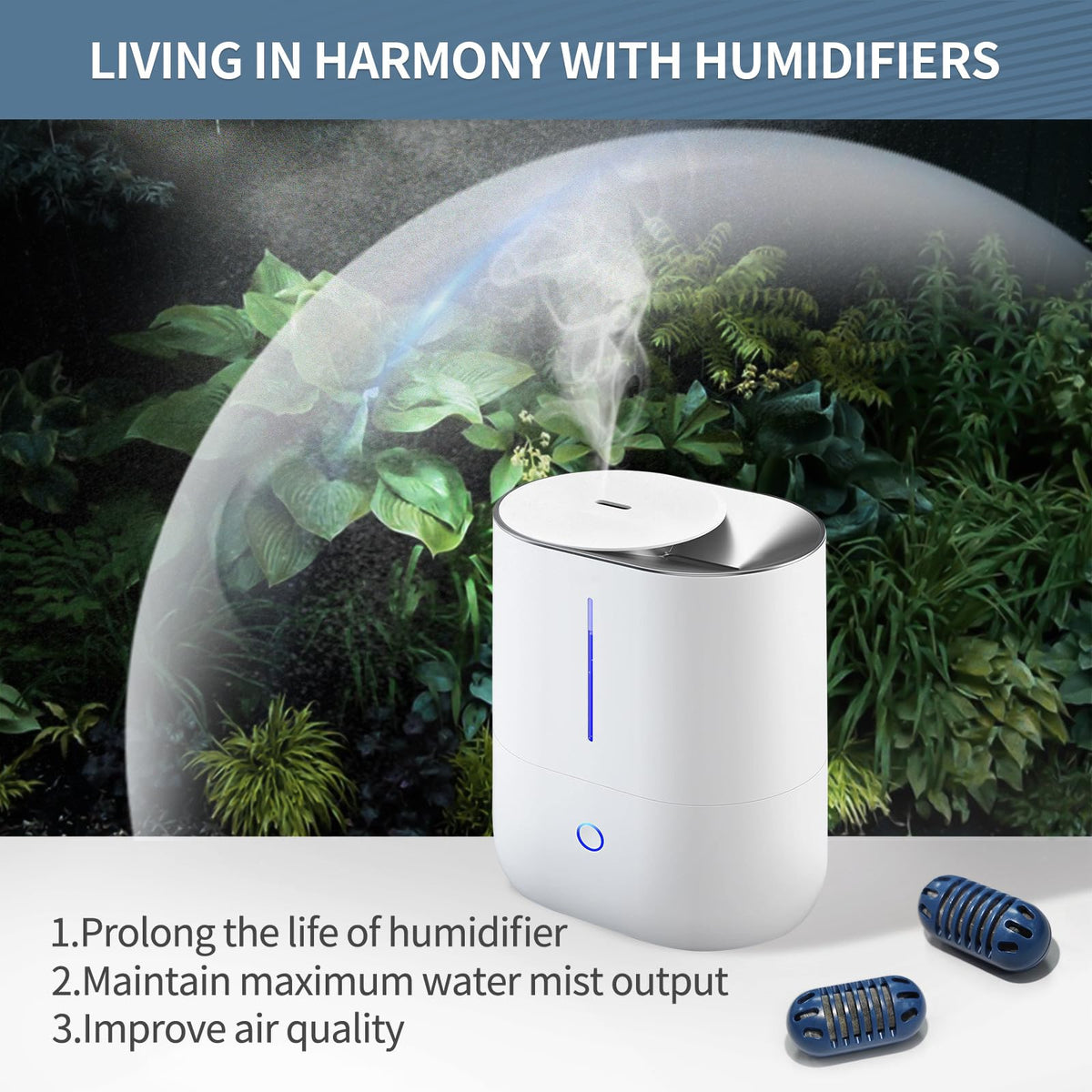 Demineralization Cartridge Compatible with HoMedic Ultrasonic Humidifier