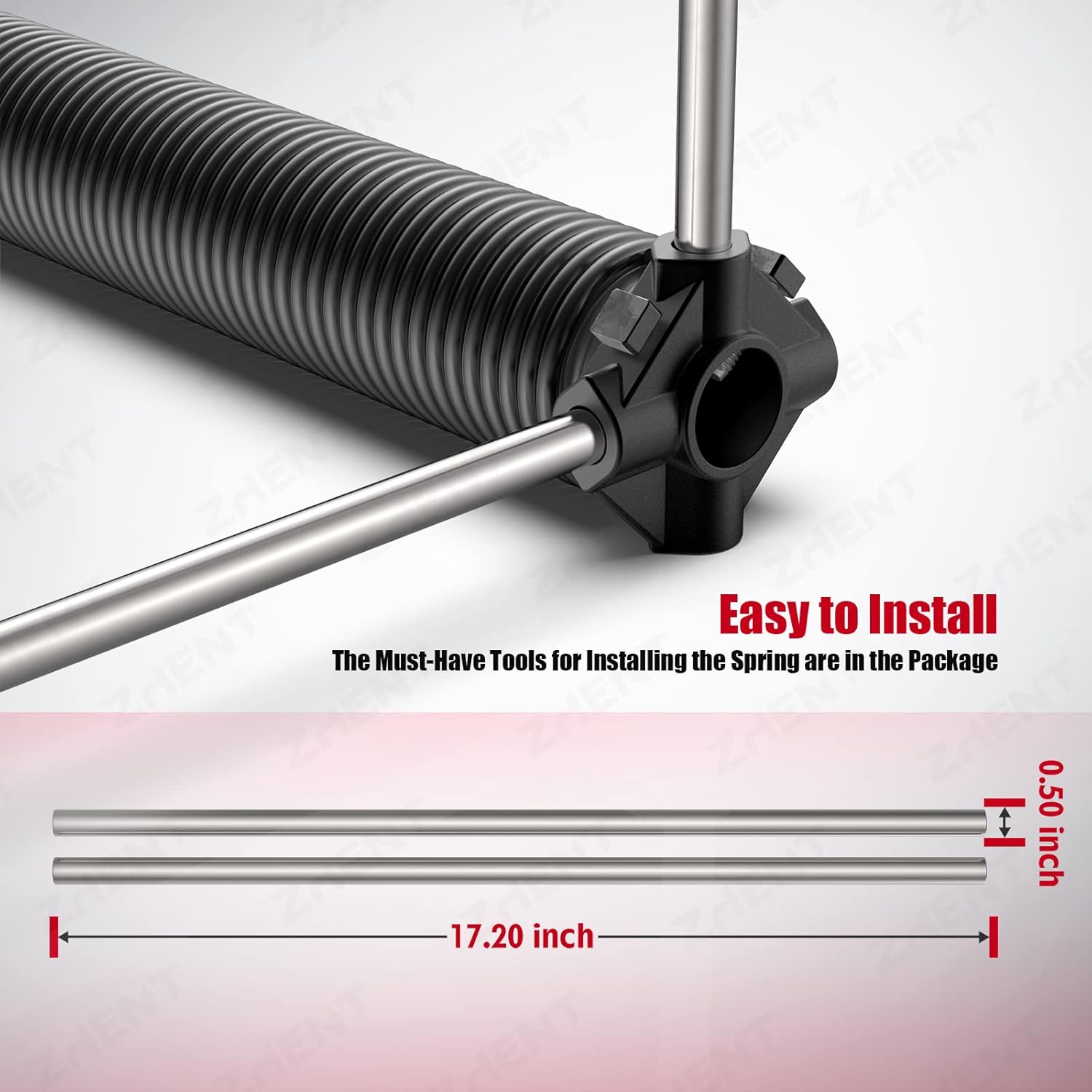 Garage Door Torsion Springs 2" Pair, 0.243X2"X36",Replacement Kit