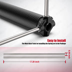 Garage Door Torsion Springs 2" Pair, 0.218X2 X29,Replacement Kit
