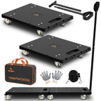 Connectable Furniture Dolly 2Pcs,Detachable Handle, Max Load 880Lb