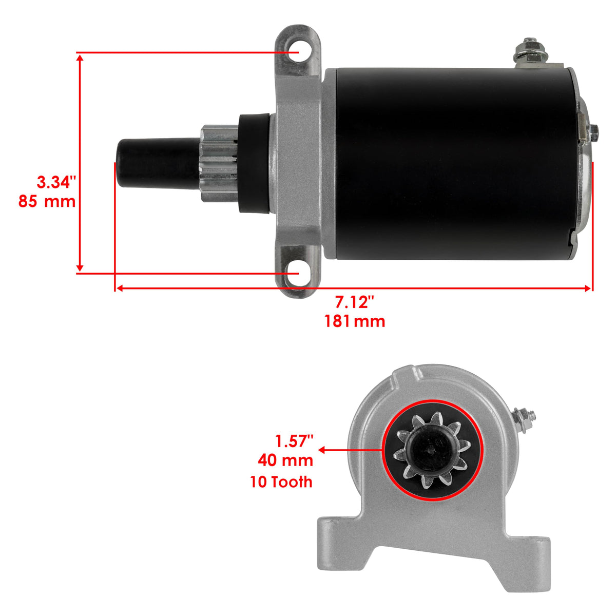 Caltric Starter Compatible with Tecumseh Small Engine 37425 36914