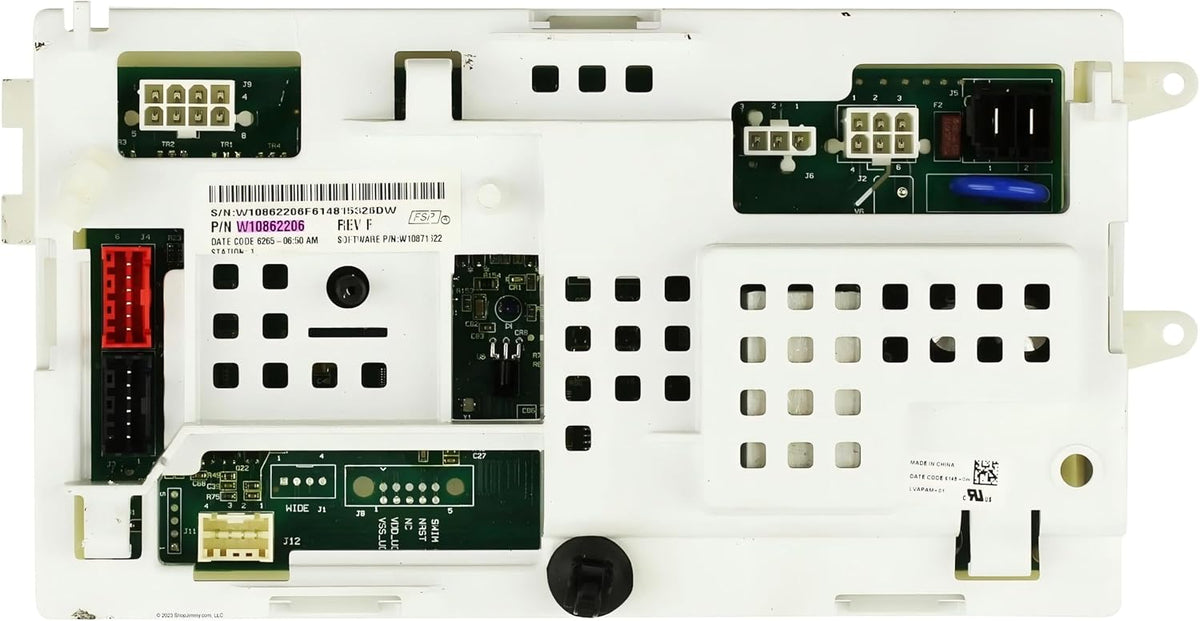 W10862206 for Whirlpool Washer Control Board WTW4816FW0 WTW4816FW1