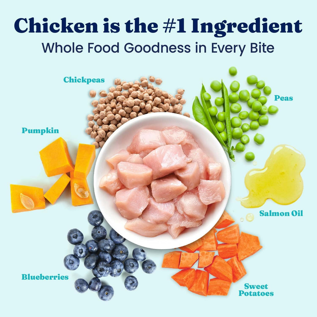 Small Breed Chicken Dry Dog Food, Grain Free, Small Bites 3.75LB