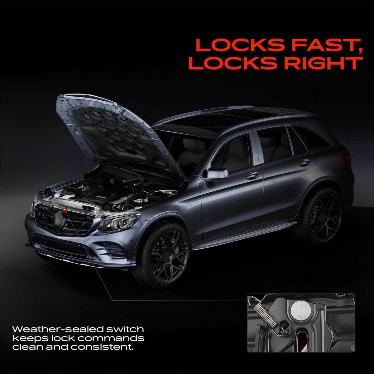 A-Premium Hood Latch Lock Compatible with Dodge