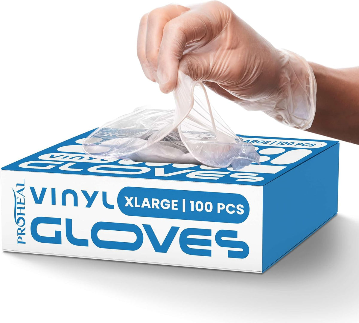 Clear Vinyl Disposable Gloves - Powder & Latex Free Kitchen Glove