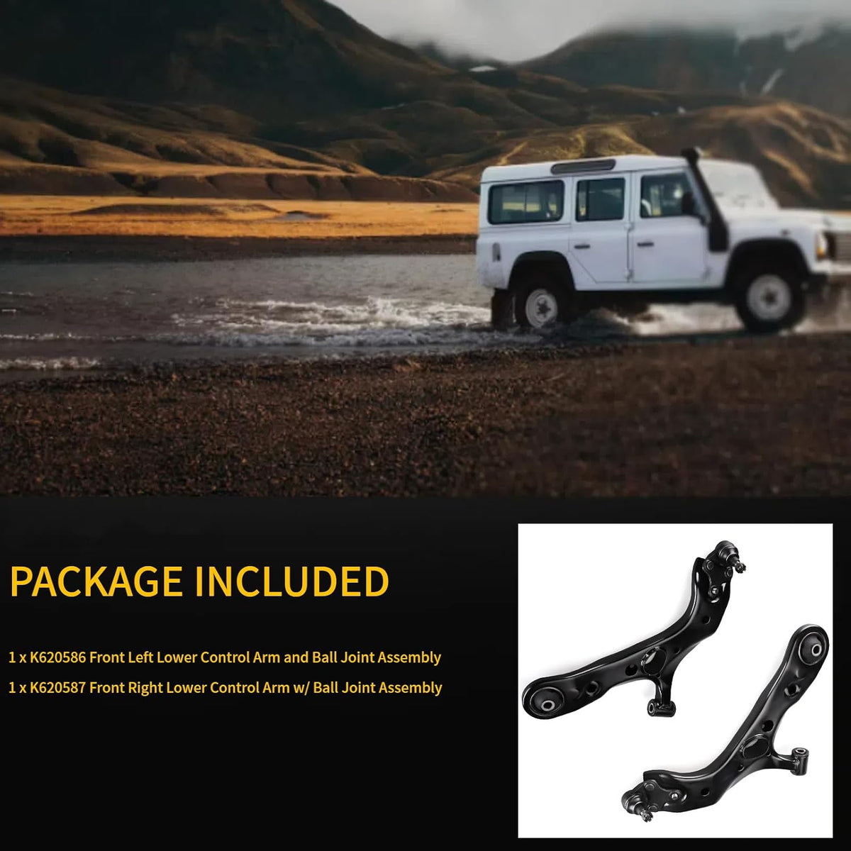 Front Lower Control Arm Kit for Toyota RAV4 2006-2018 K620586 K620587