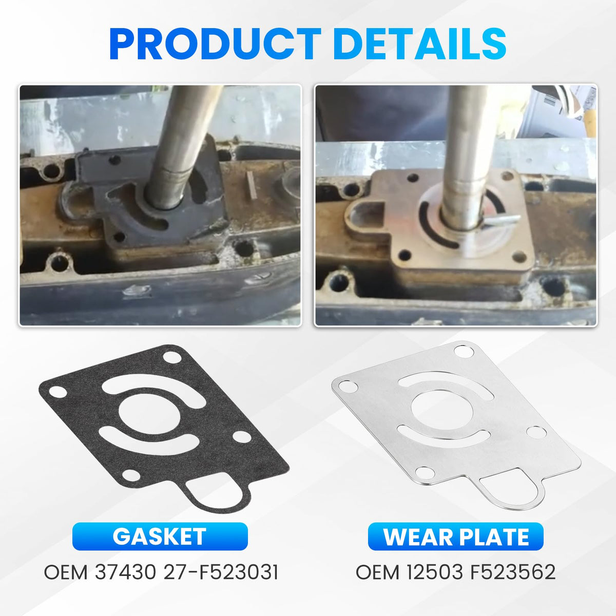 12012 Water Pump Impeller Kit for Chrysler Force Replaces OEM FK1069