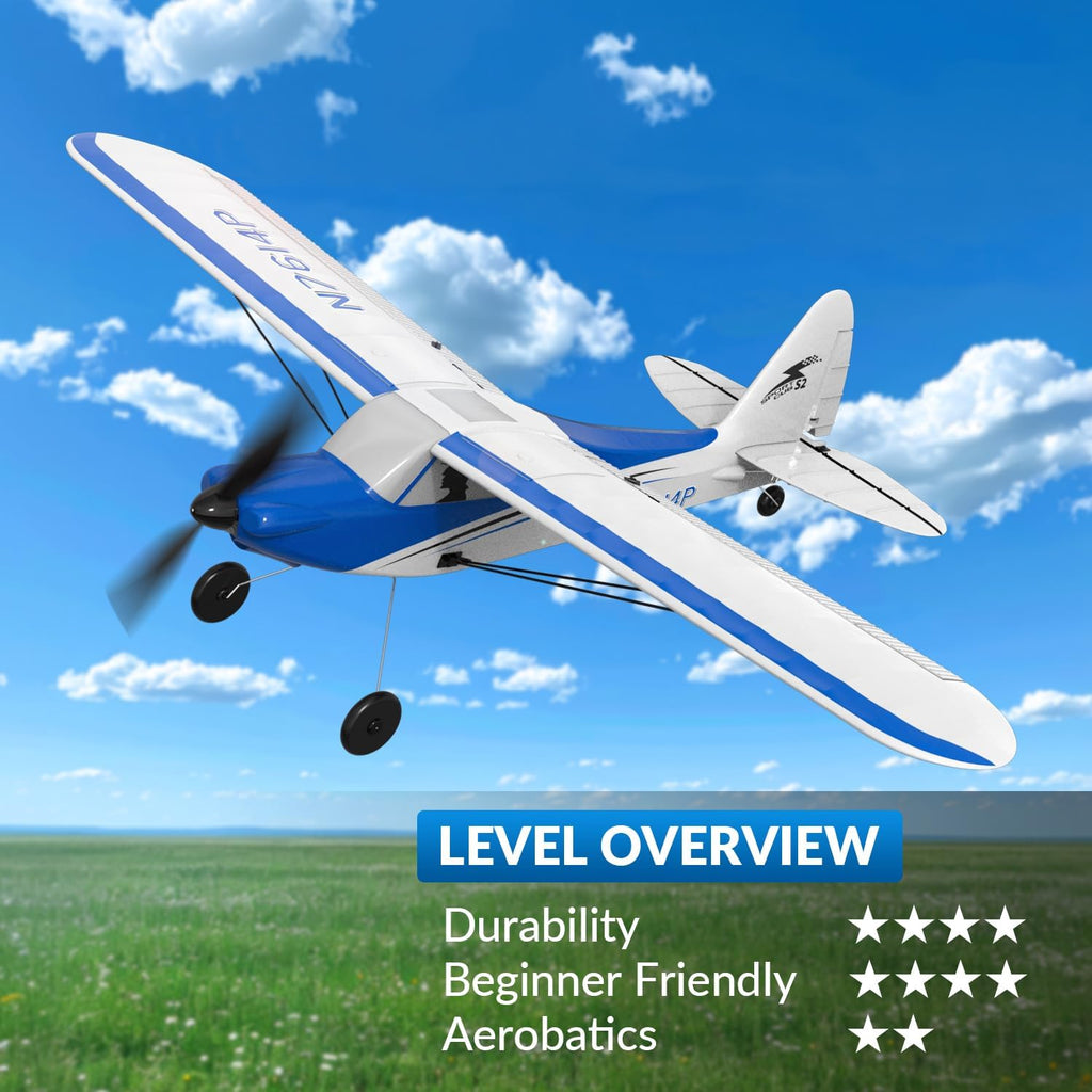 RC Plane, 4CH Remote Control Airplane for Beginners & Adults | Sport Cub Trainer RTF, Prop Saver, 6-Axis Gyro