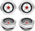 Air Compressor Oil Sight Glass, 3/4 Inch NPT, 1'' OD Male Thread, 4Pcs