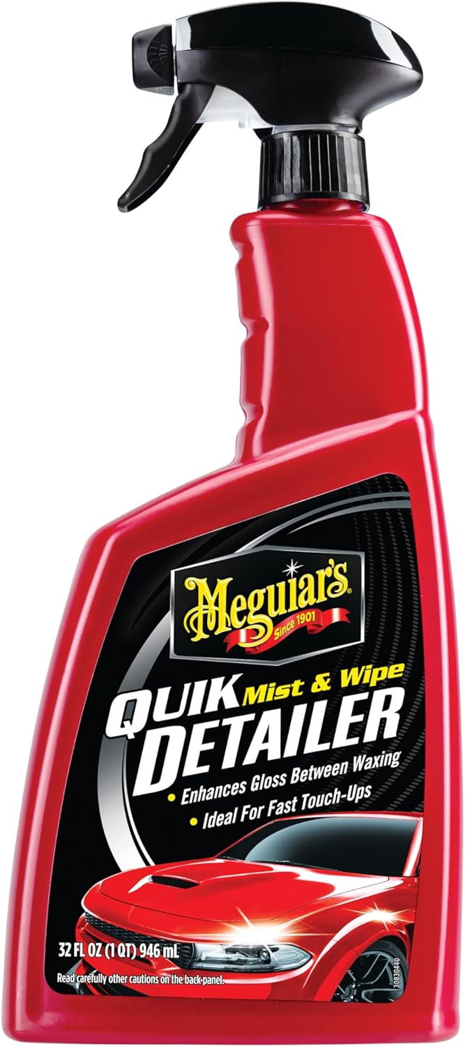 Quik Detailer, Mist & Wipe Car Detailing Spray, Clear Light Contaminants and Boost Shine with a Quick Detailer Spray
