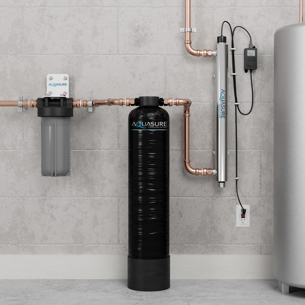 Serene Lite Whole House Salt-Free Water Conditioning Descaler System with Triple Purpose Pre-Treatment Filter