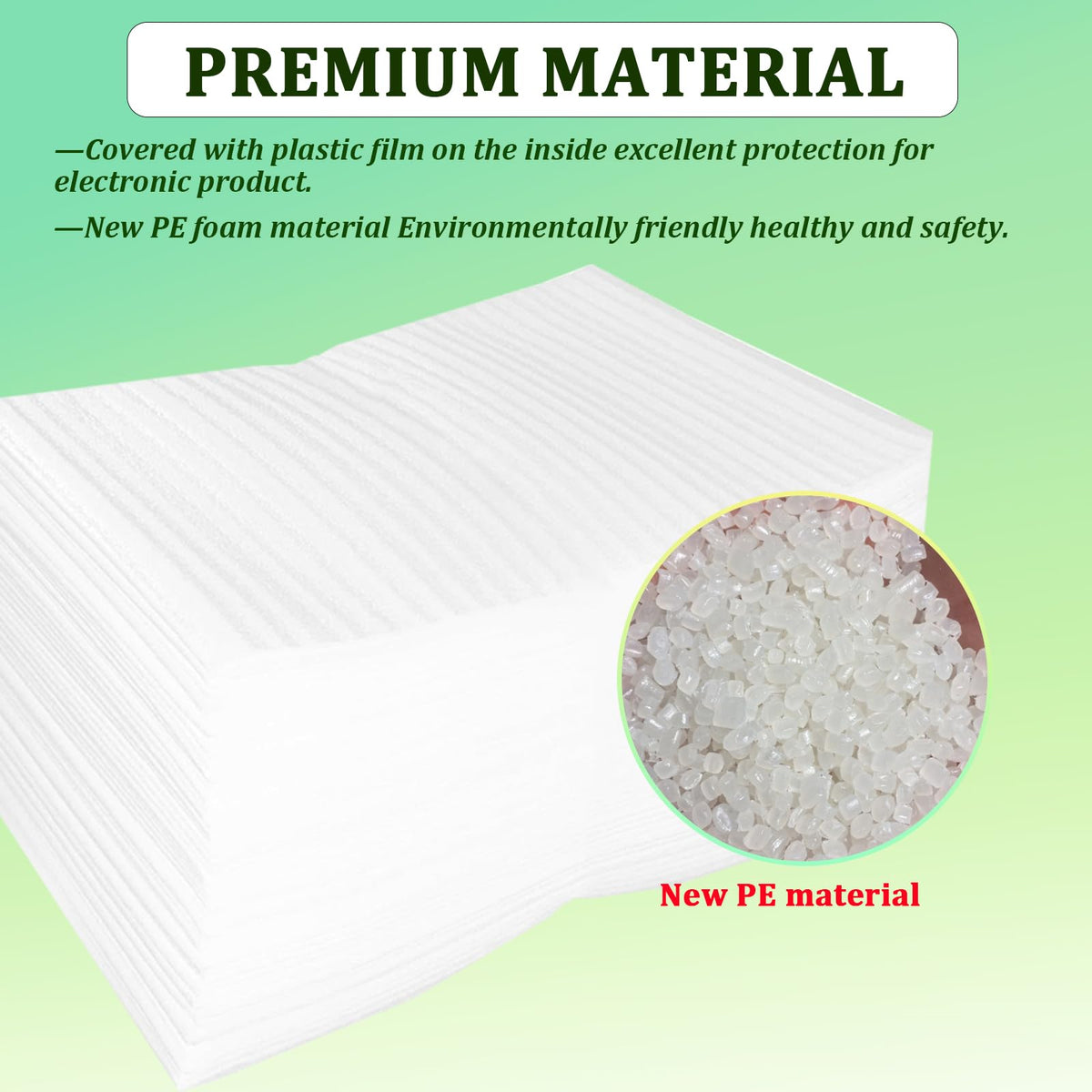 100 Pack Foam Pouches 6x10in, Cushion Foam Wrap for Moving